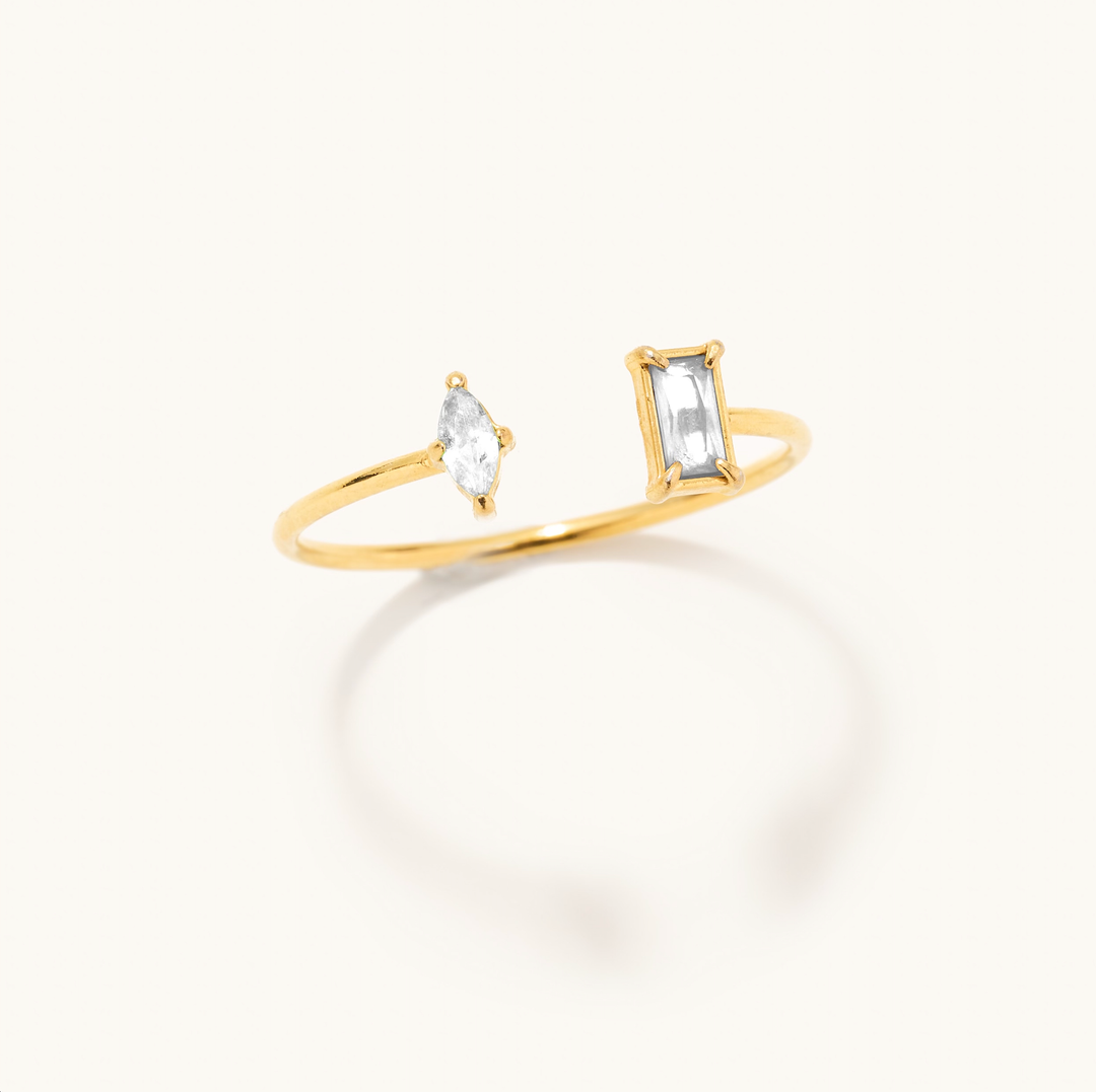 Nikki Smith Designs - Rosie Dainty Crystal Adjustable Ring