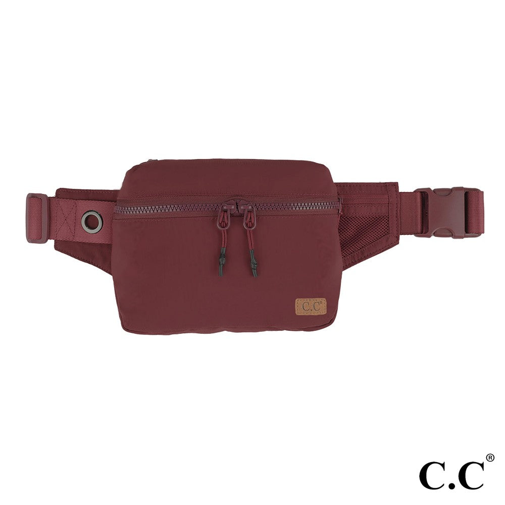 Modern Fanny Pack - Burgundy