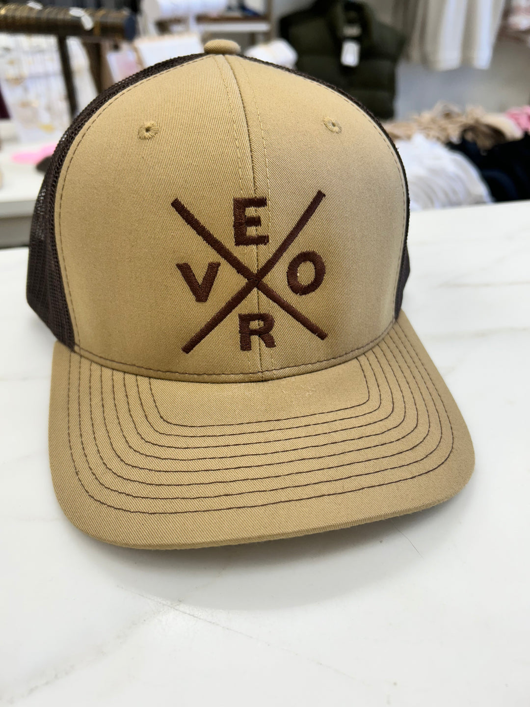 Vero Trucker Hat Brown & Khaki