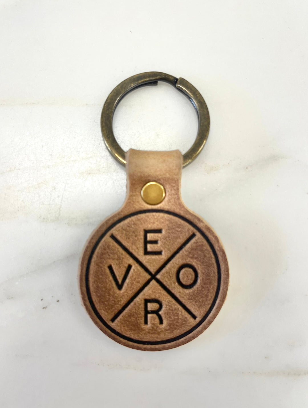 Vero Leather Keychain