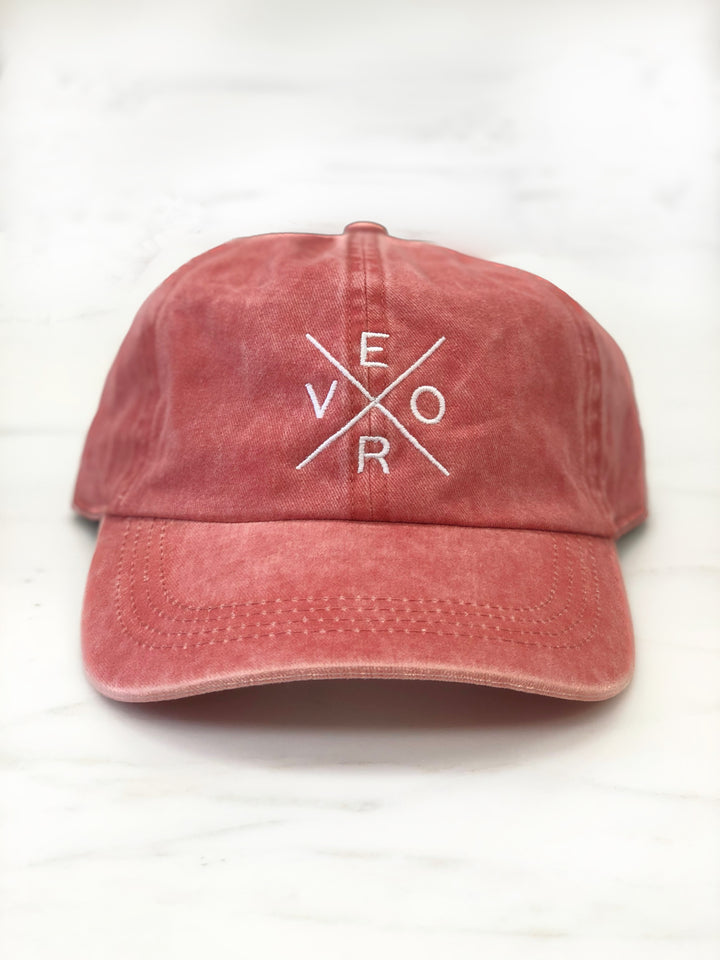 Vero Hat - Burnt Orange & White