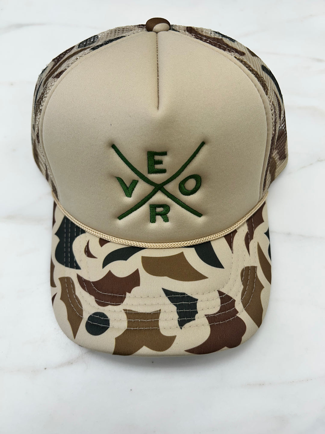 Vero Foam Trucker Hat - Khaki Camo