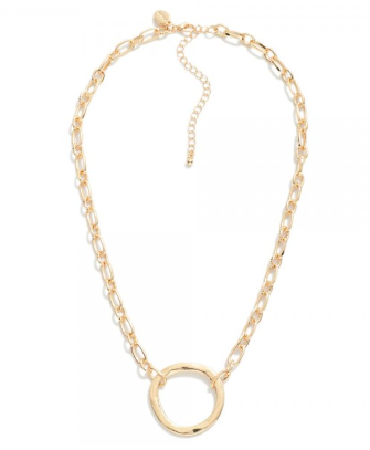 Hammered Pendant Necklace
