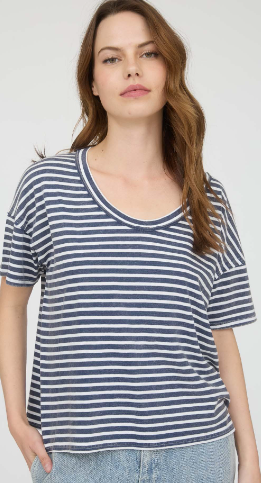 His Stripes, My Healing Top - Navy