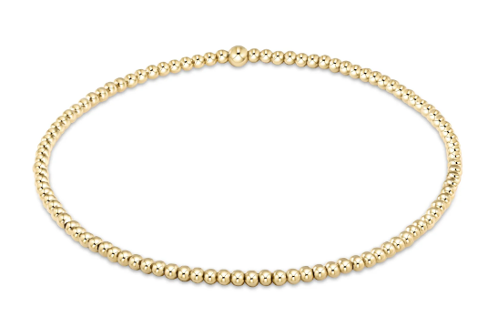 Egirl Classic Gold 2mm Bead Bracelet
