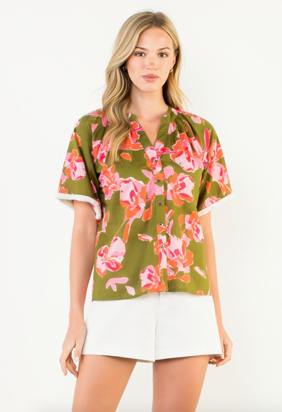 Olea Olive Blouse