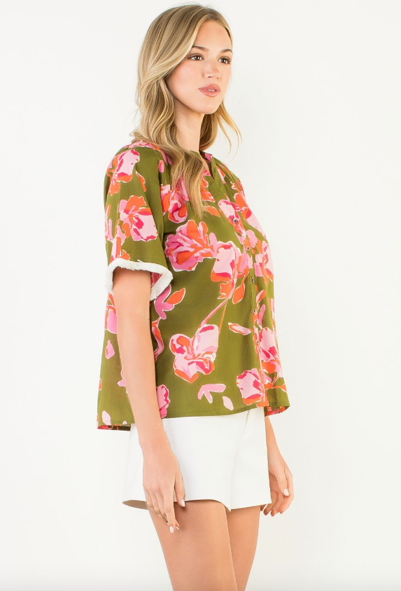 Olea Olive Blouse