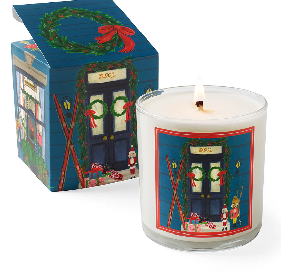 Home for the Holidays 9.5 Roland Pine Glass Candle