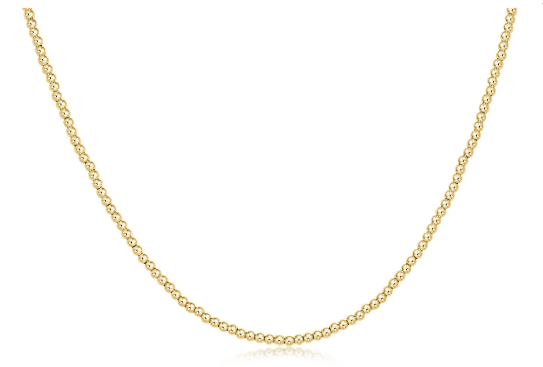 15" Choker Classic Gold 2mm Bead