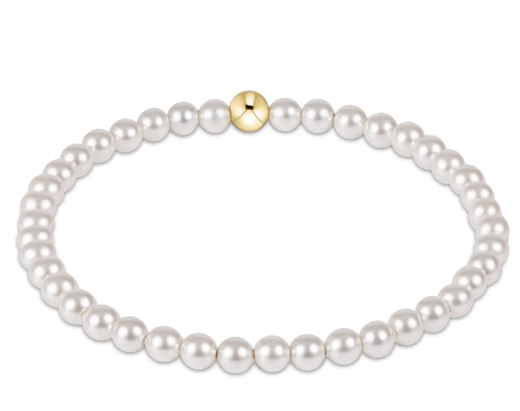 Classic Pearl 4mm Bead Bracelet