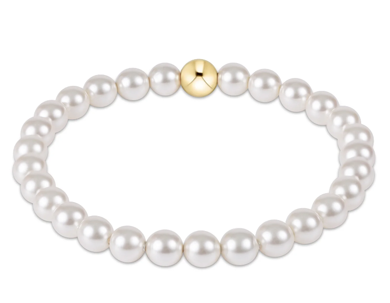 Classic Pearl 6mm Bead Bracelet