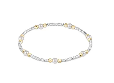 Purpose Pearl 4mm Bead Bracelet - Mixed Metal