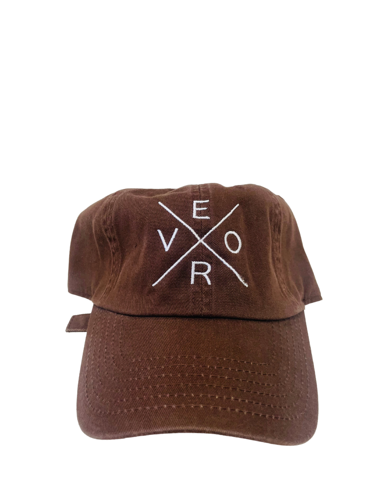 ER LOGO CAP BROWN - 帽子