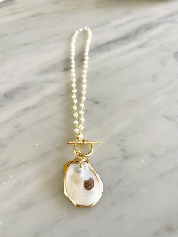 Beaded Oyster Necklace