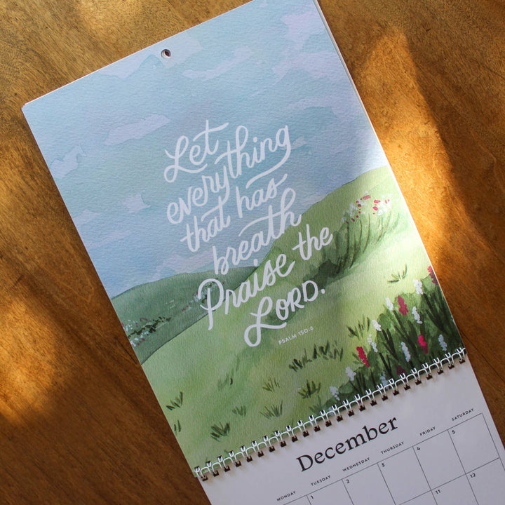 Naomi Paper Co. - 2026 Scripture Calendar: Worship in the Wilderness