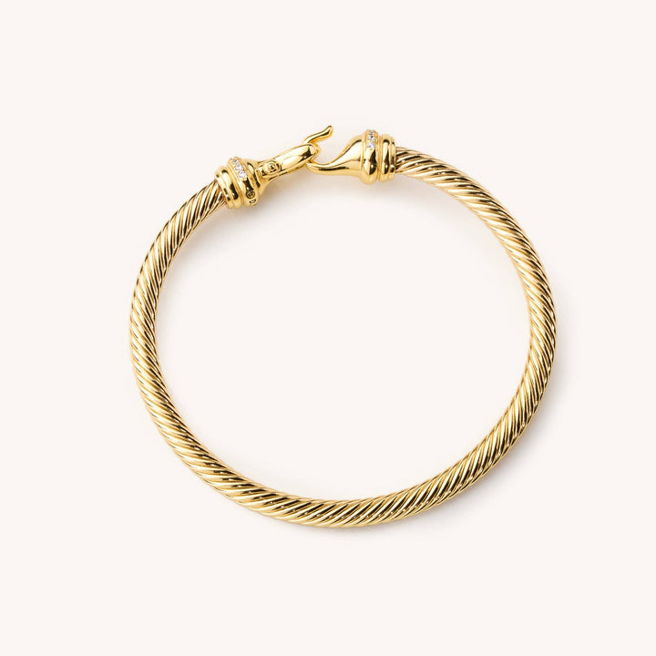 Nikki Smith Designs - Arria Gold Latch Bangle
