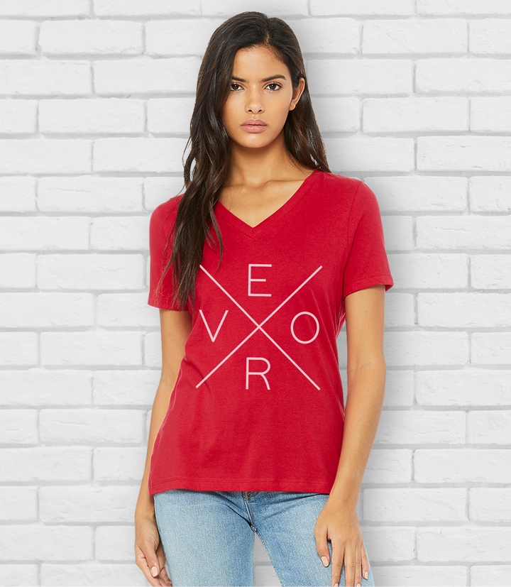 Vero V-Neck, Red
