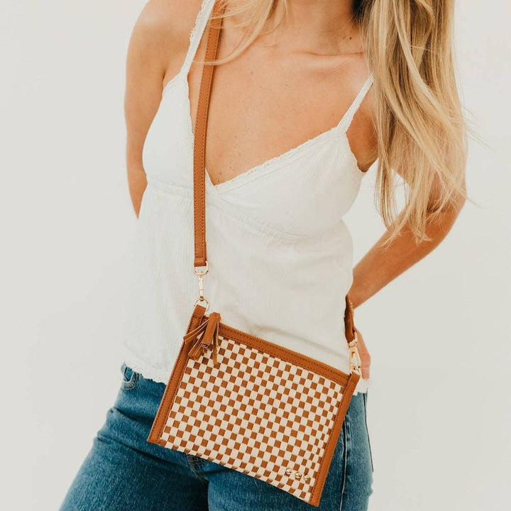 Veda Woven Crossbody Bag