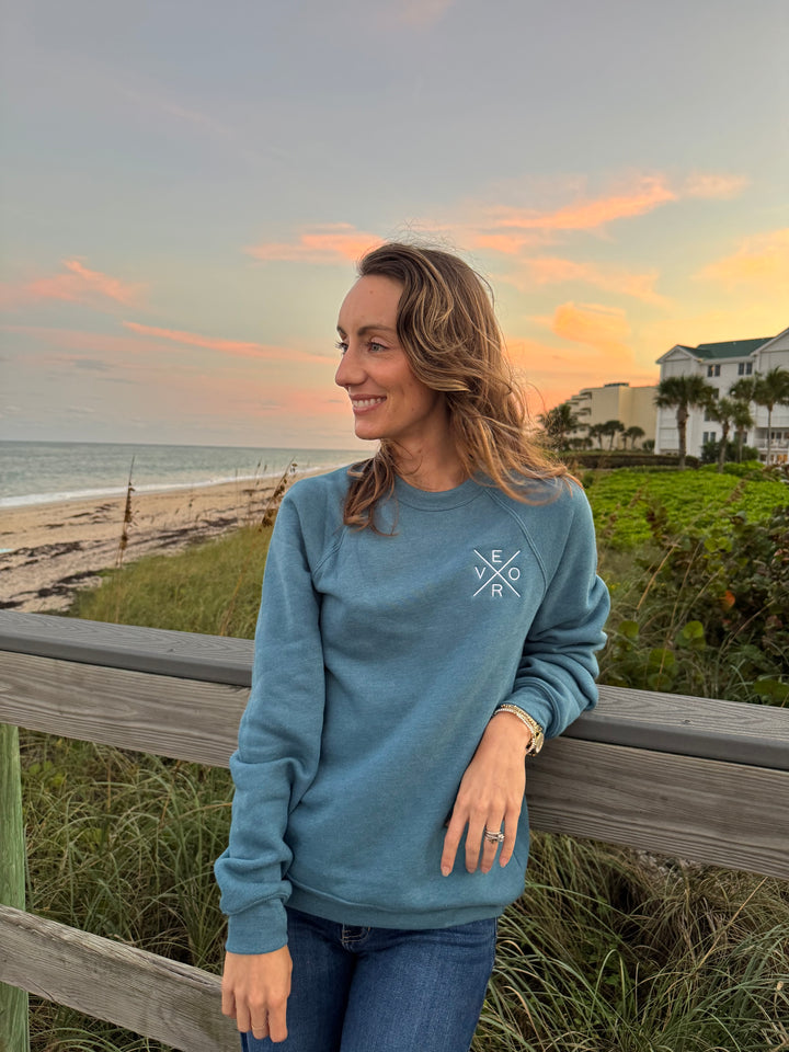 Vero Heather Deep Teal Sweatshirt