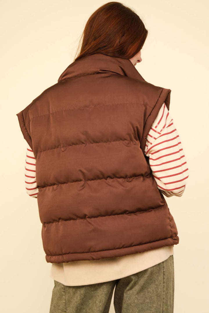 Hot Chocolate Puffer Vest