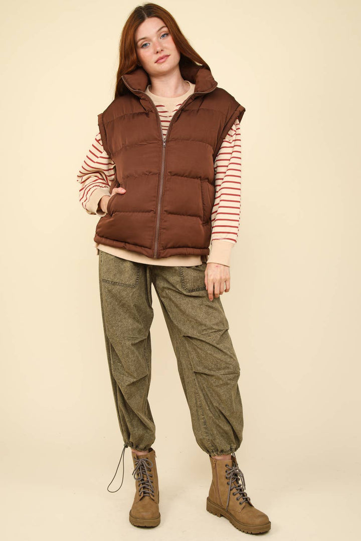 Hot Chocolate Puffer Vest