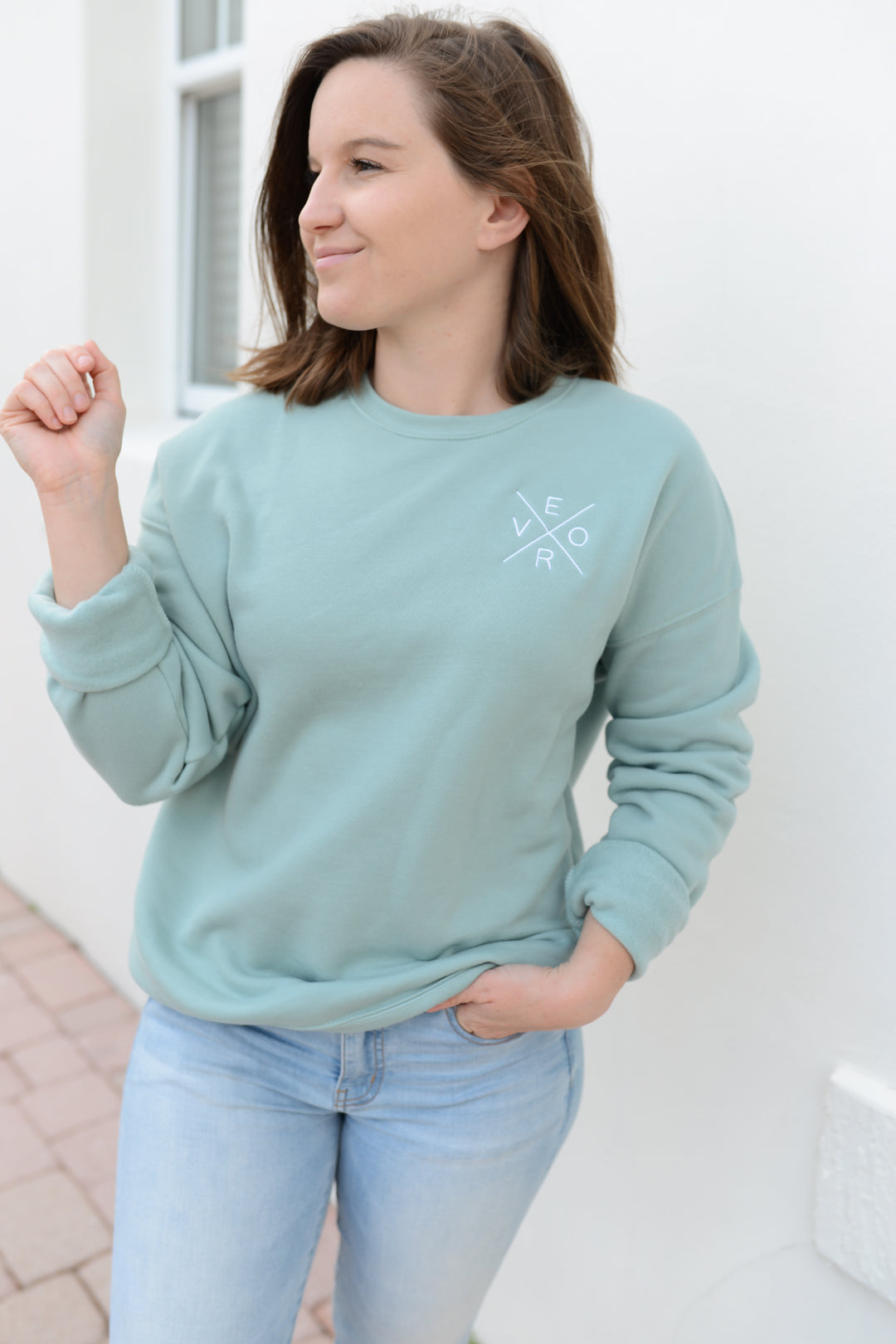 Vero Sweatshirt - Dusty Blue