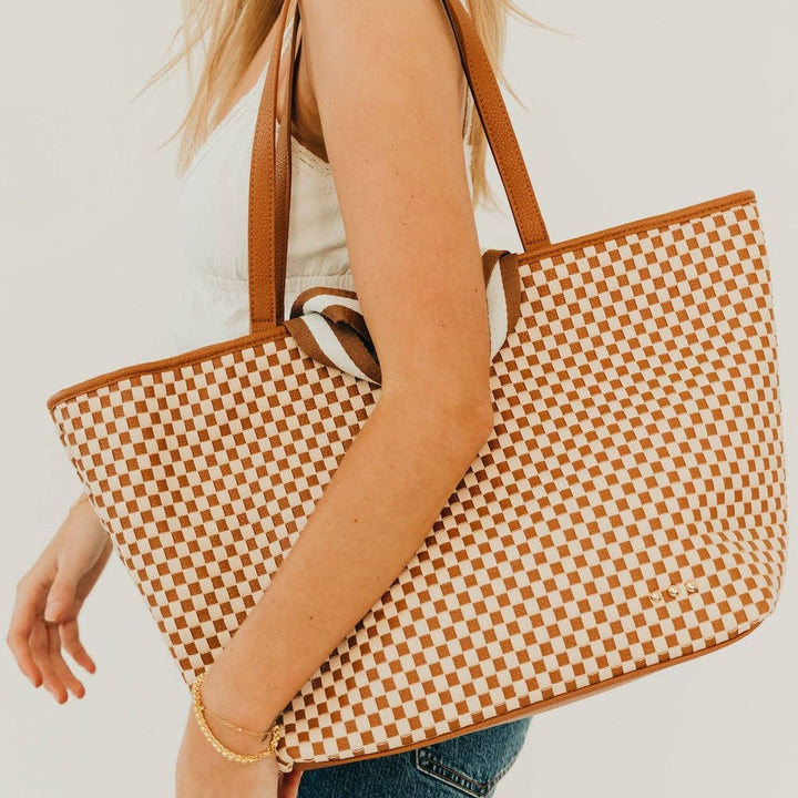 Pretty Simple - Woven Tiffany Organizer Tote Bag