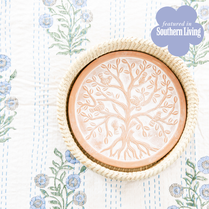 Rahab's Rope - Round Birds in a Tree Bread Warmer Basket