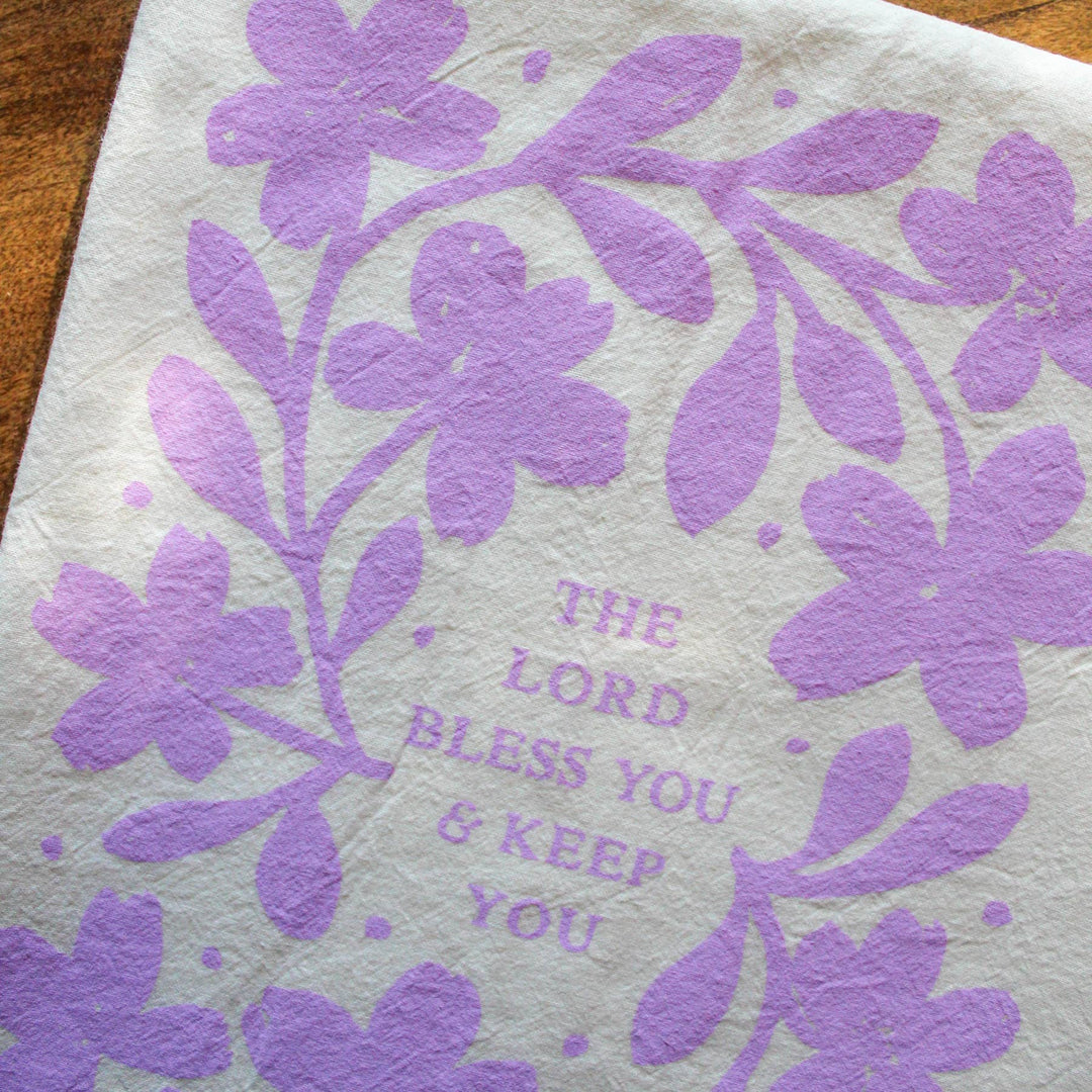 The Lord Bless You & Keep You Tea Towel