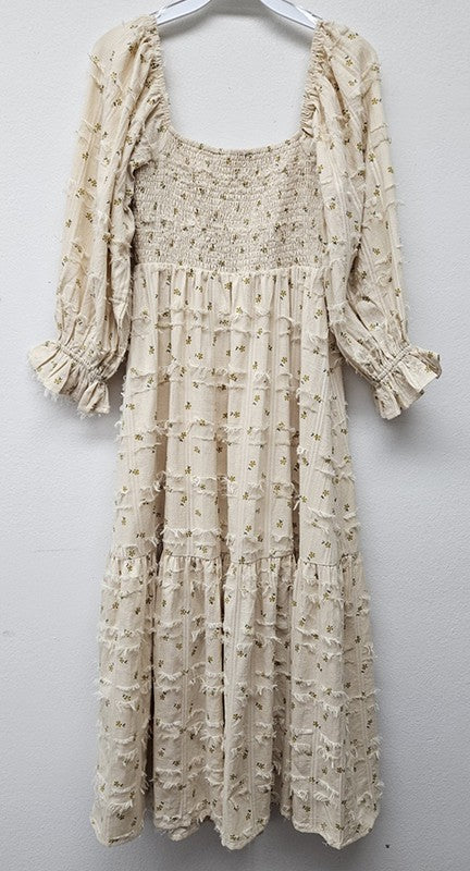 Ashley Embroidered Midi Dress
