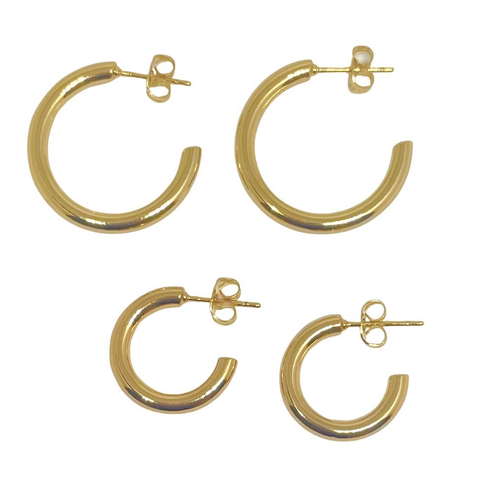 Tessa Tube Hoops: Medium