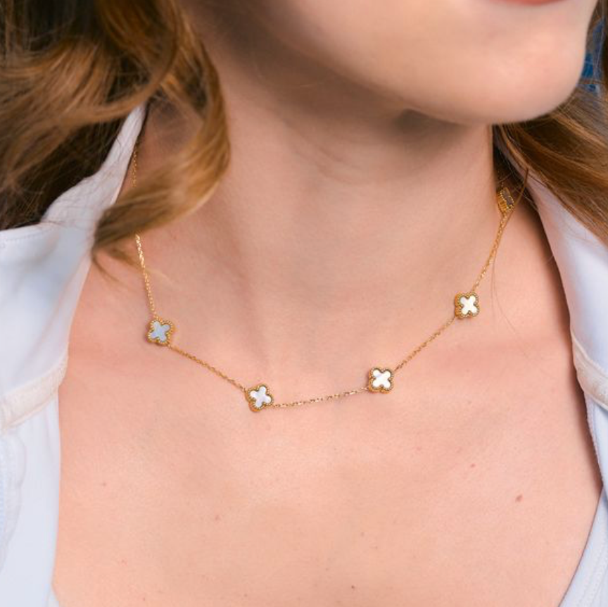 Nikki Smith Designs - Mini White Flora Necklace