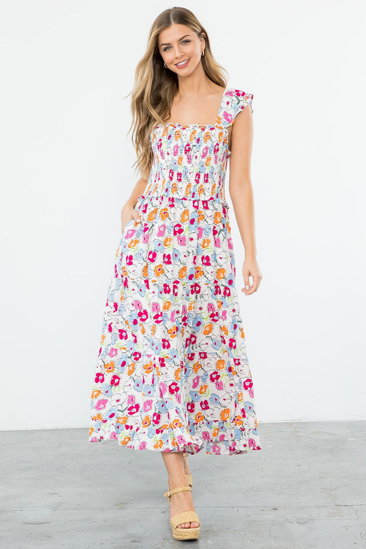 Sienna Smocked Maxi Dress