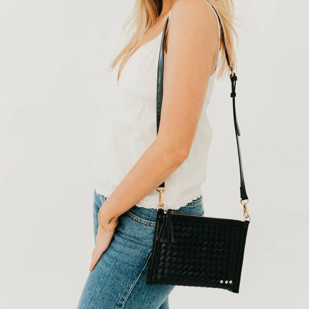 Veda Woven Crossbody Bag