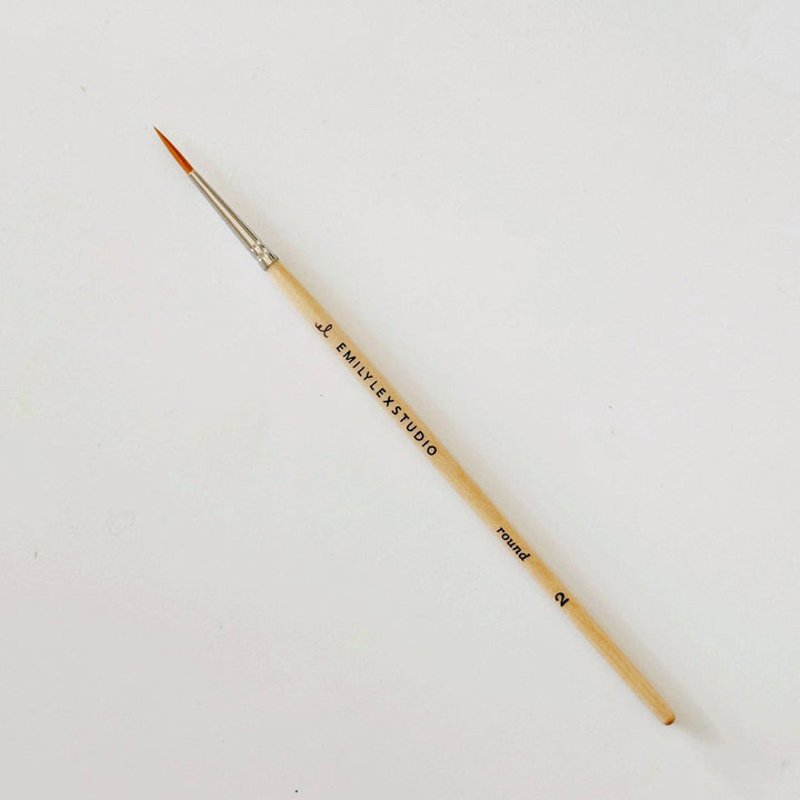Emily Lex Studio - Watercolor Paintbrush Set of Five Wood Brushes