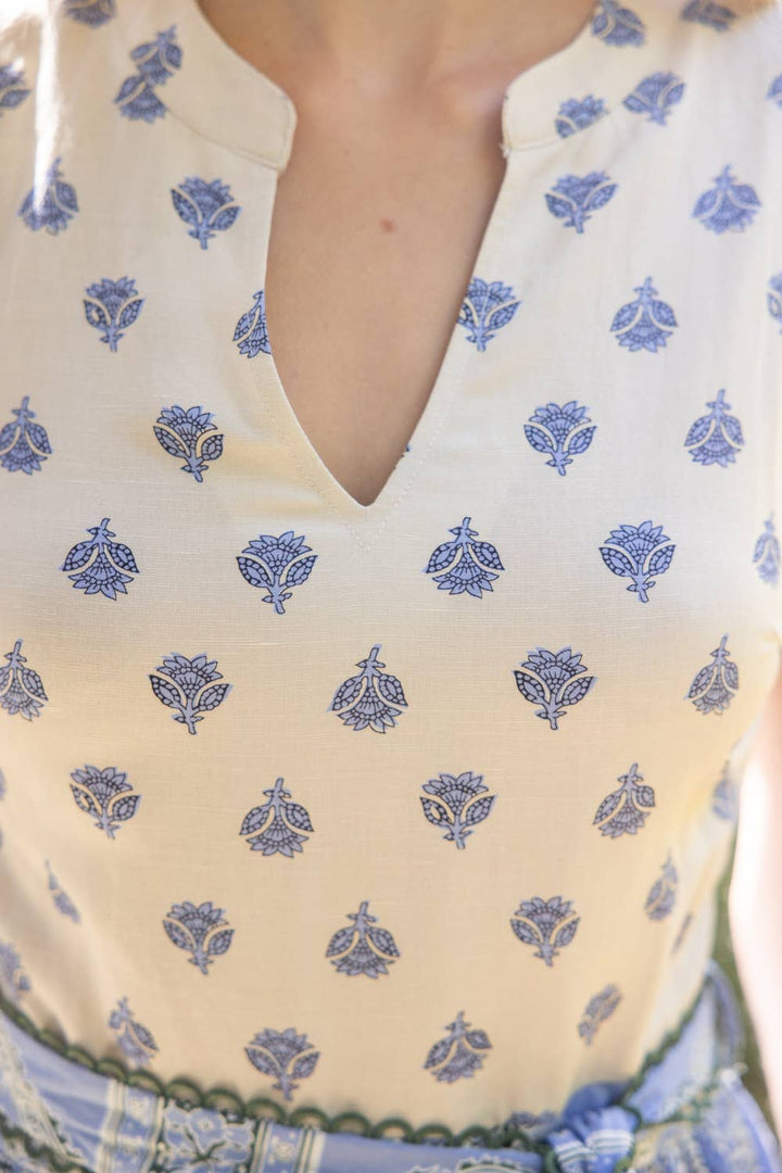Missy Mixed Print Midi Dress