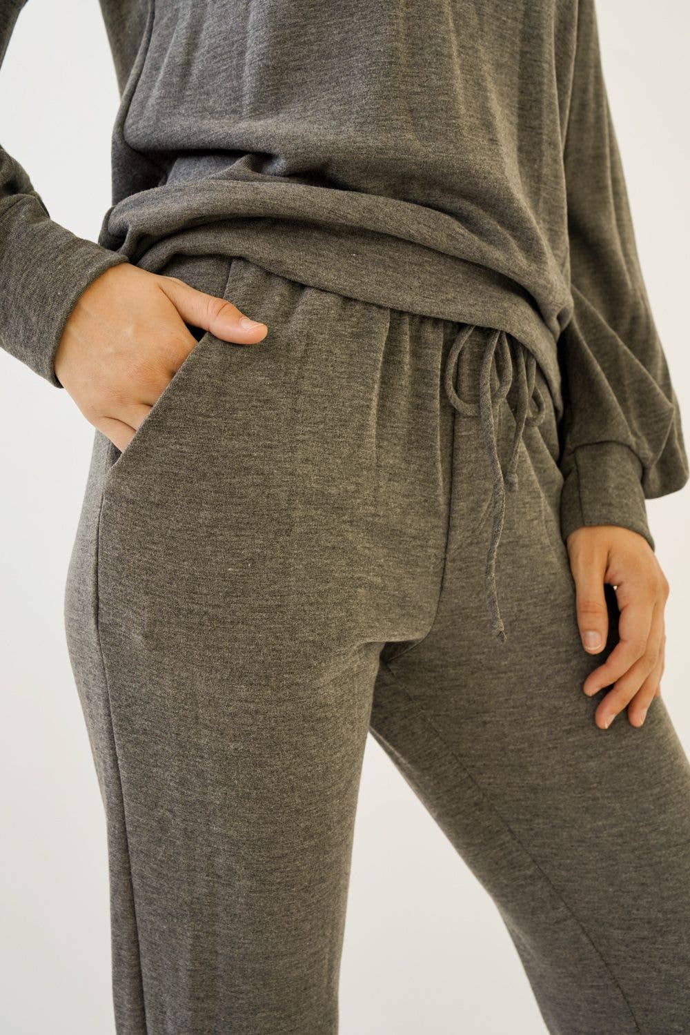 Terry Jogger Pants - Charcoal
