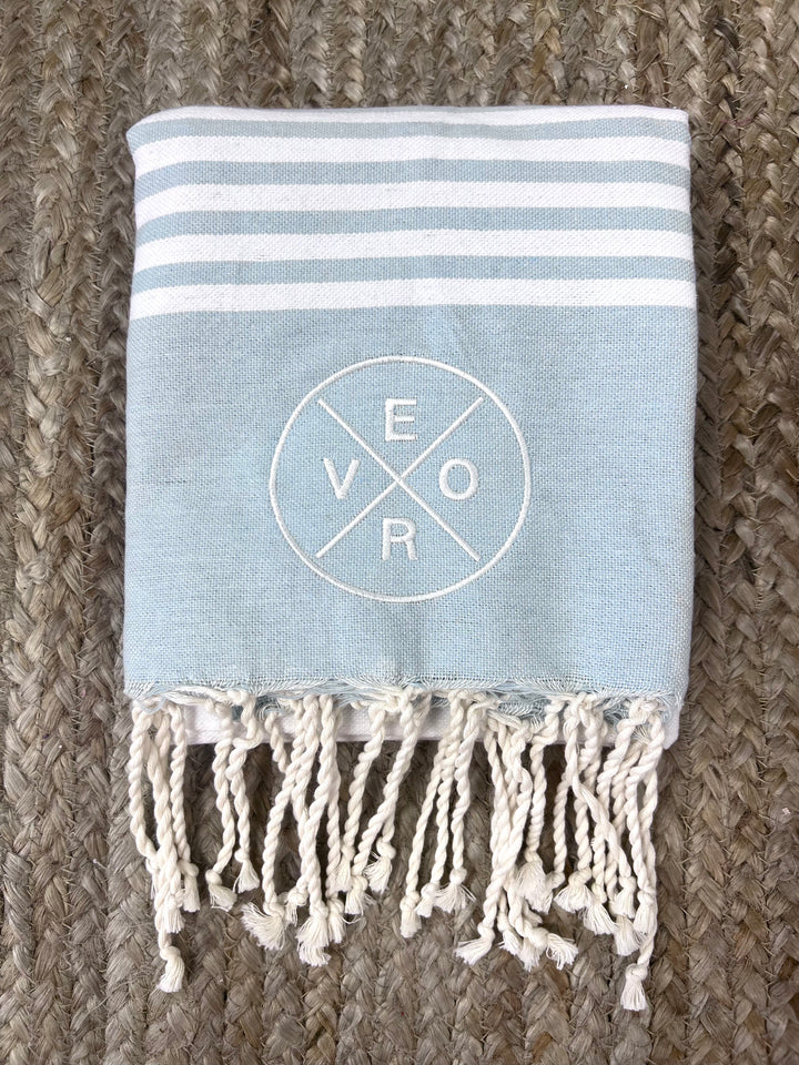 Vero Beach Towel - Coastal Blue & White