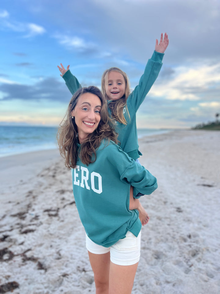Reversible VERO Mock Neck Youth - Teal