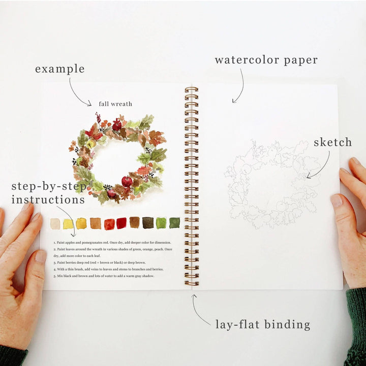 emily lex studio - Autumn watercolor workbook