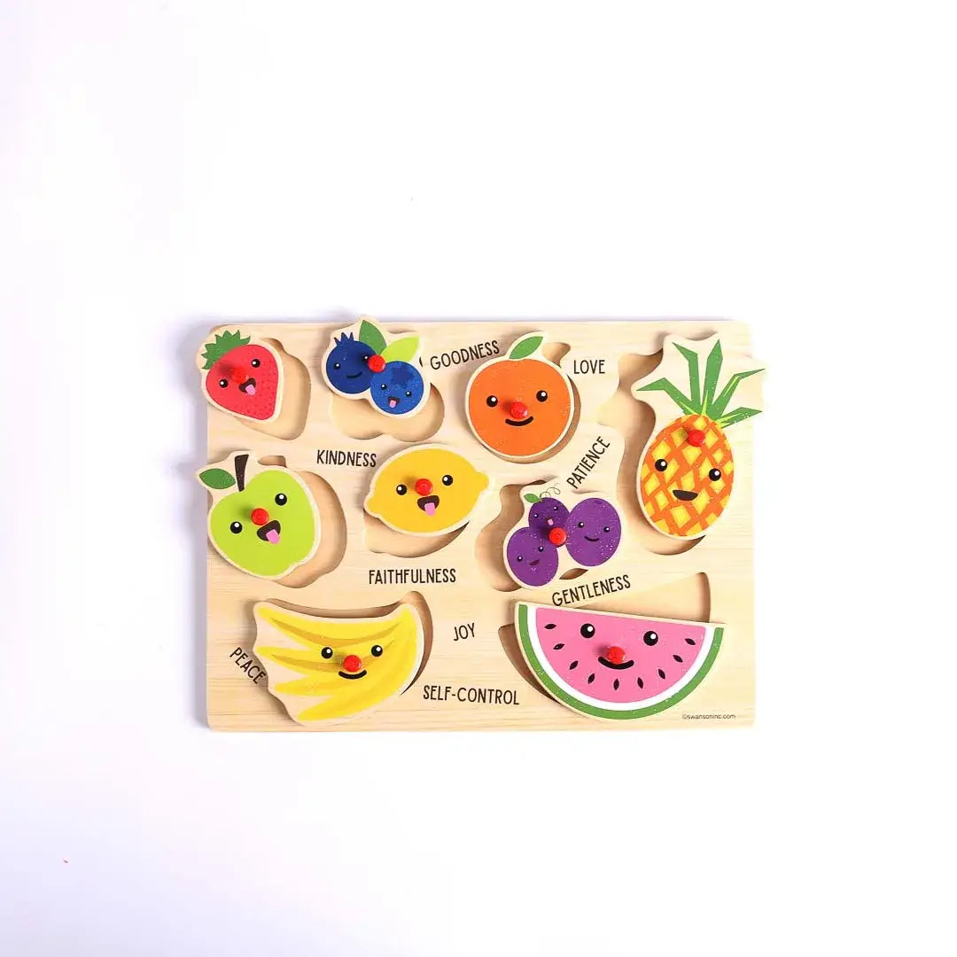 Swanson Christian Products - Puzzle Wood Peg Fruit Of The Spirit
