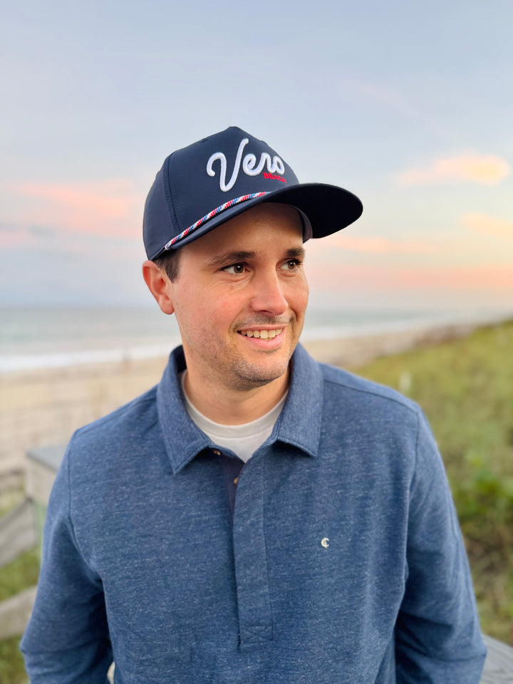 Vero Performance Rope Hat - Navy