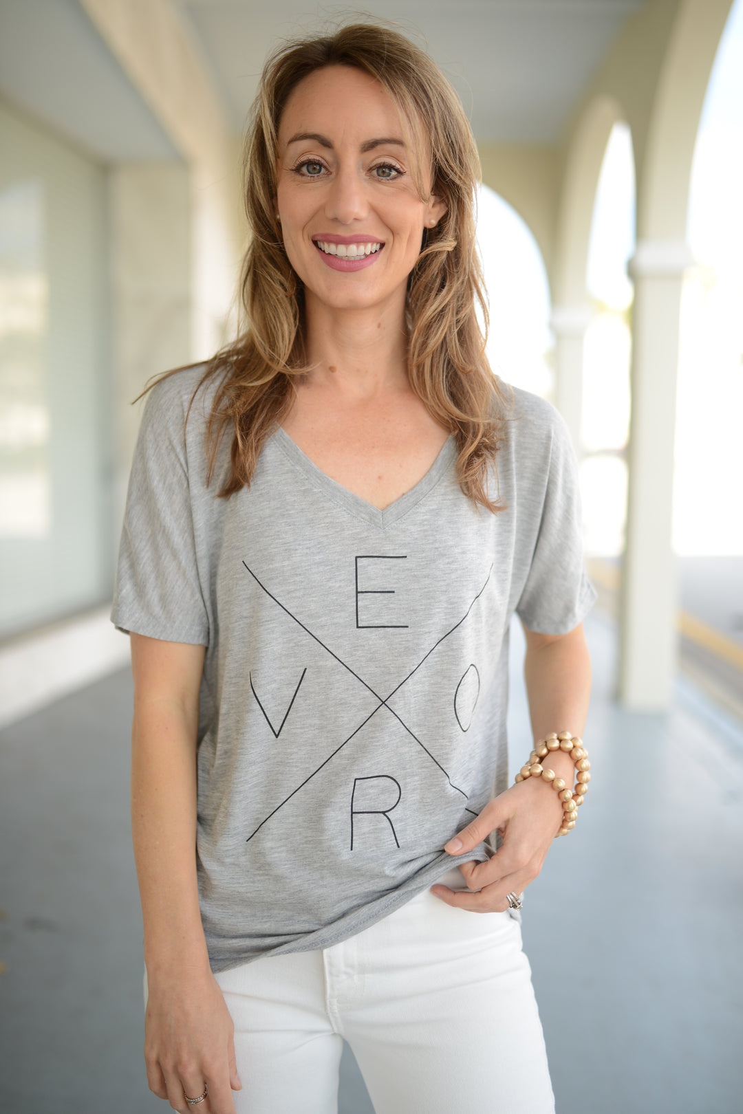 Vero V-Neck -  Athletic Heather