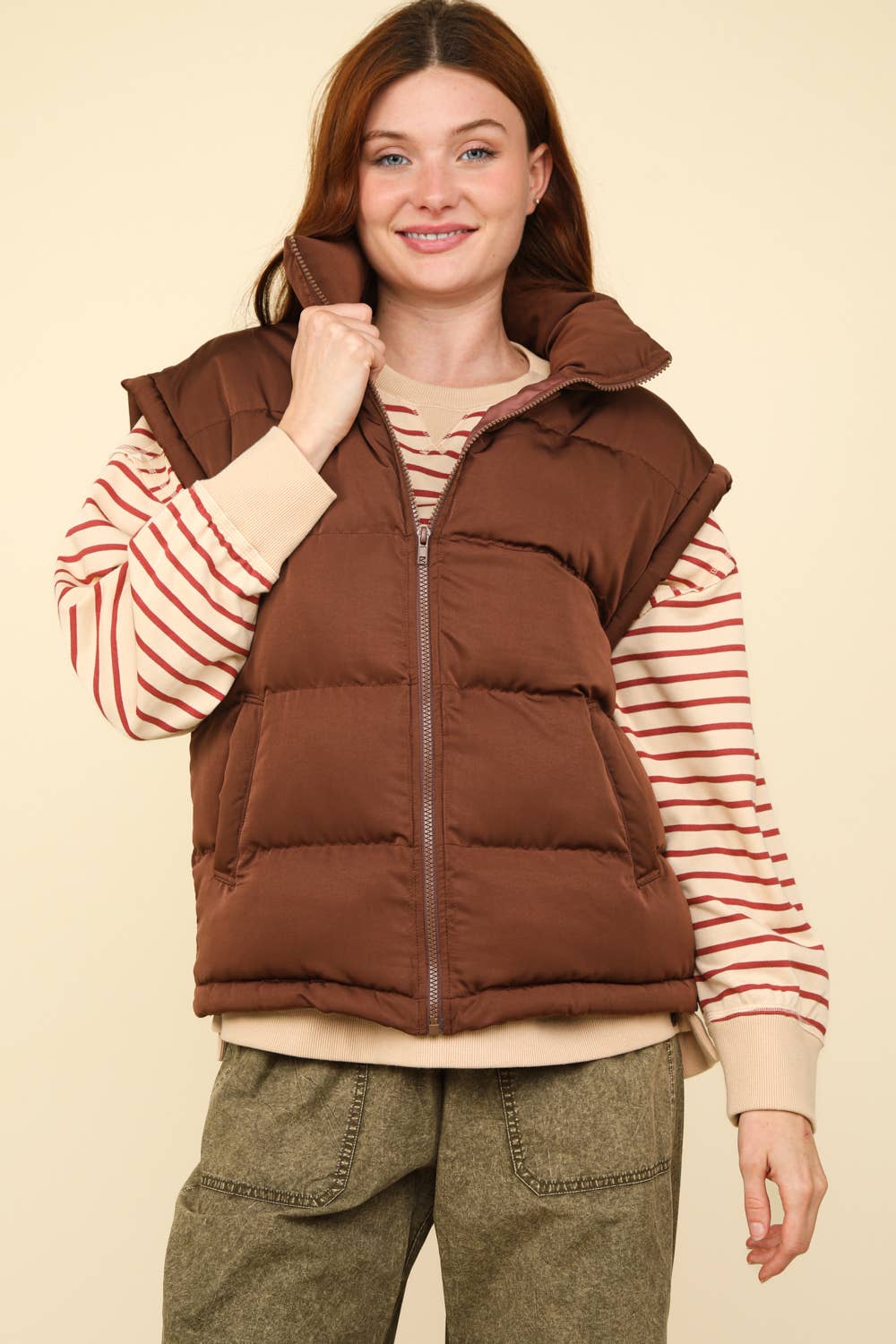 Hot Chocolate Puffer Vest