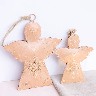 Rahab's Rope - Large Peach Hanging Angel
