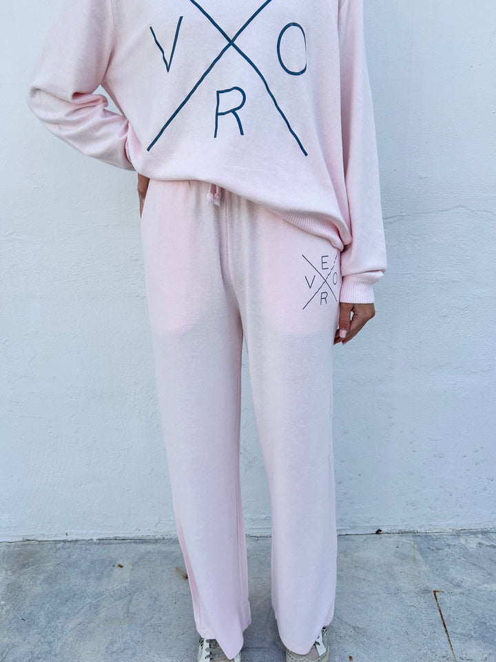 Vero Super Soft Straight Leg Joggers - pink