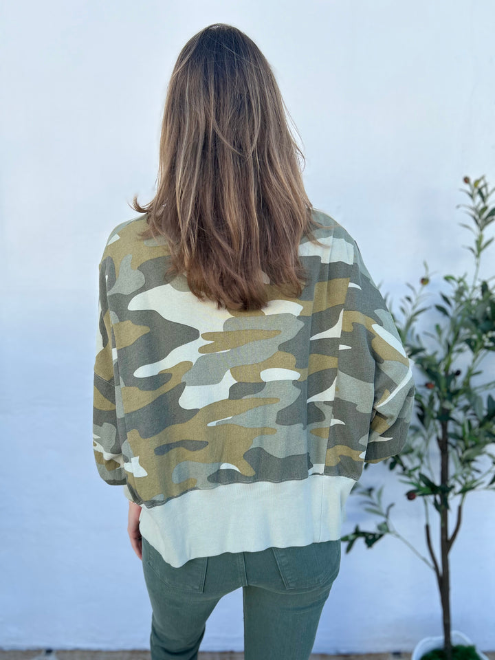 DEAR JOHN - Trenton Sweater Riviera Camo