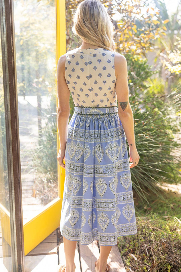 Missy Mixed Print Midi Dress