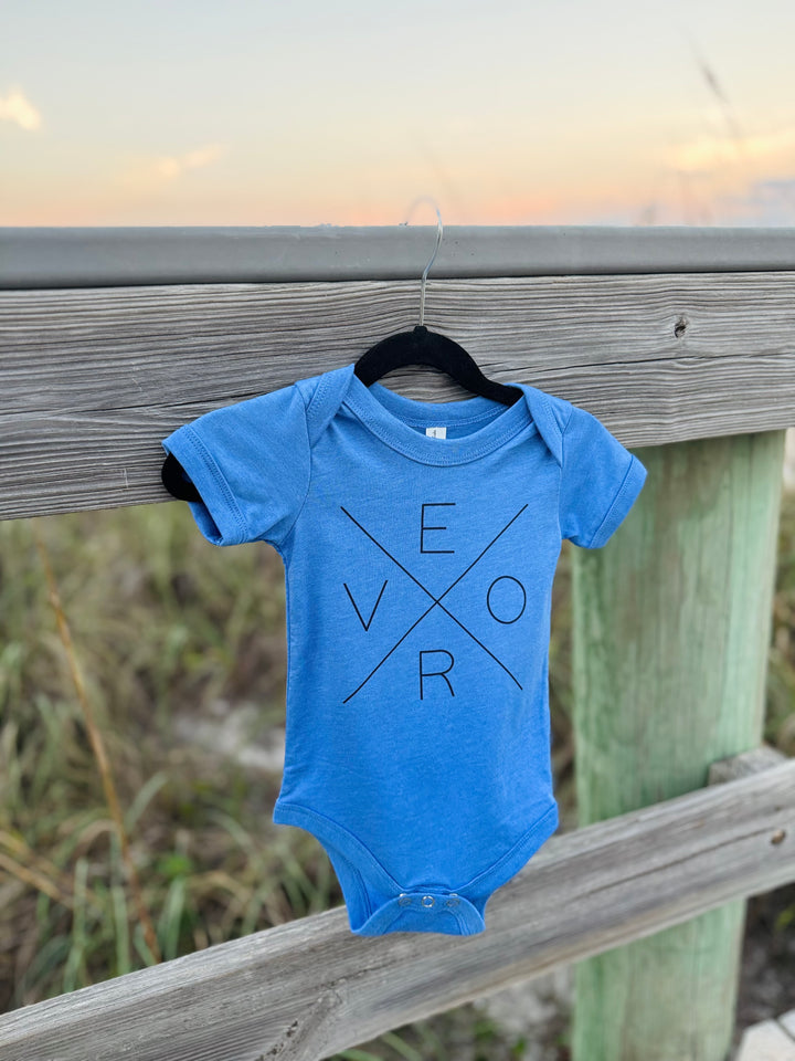 Vero Onesie - Cornflower & Navy