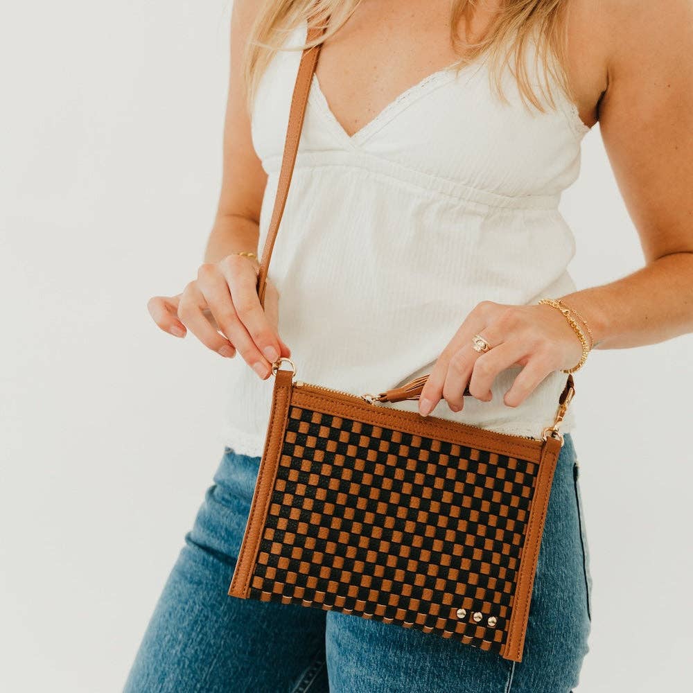 Veda Woven Crossbody Bag